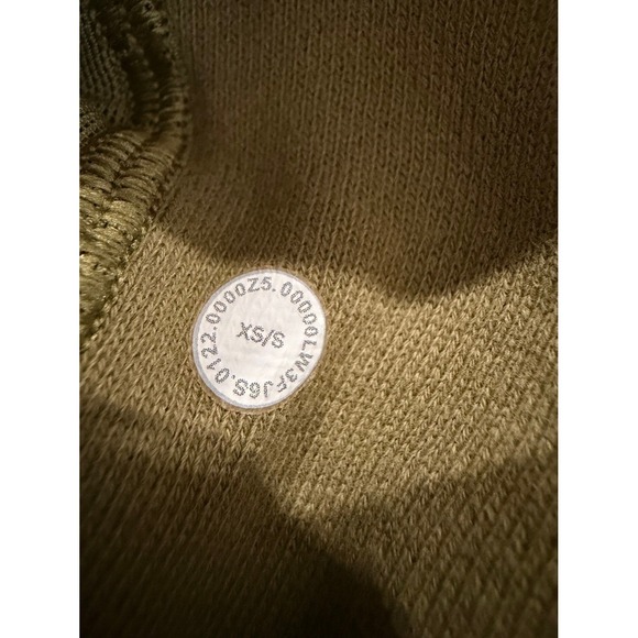 Lululemon Scuba Oversized Half Zip Pullover Sweatshirt Khaki Green XS S - Picture 10 of 11
